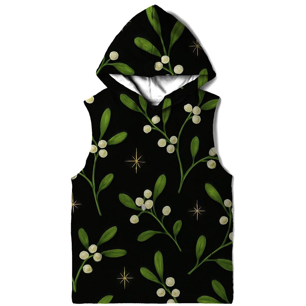 Mistletoe Rhythm Scatter On Black Background hoodies fashion