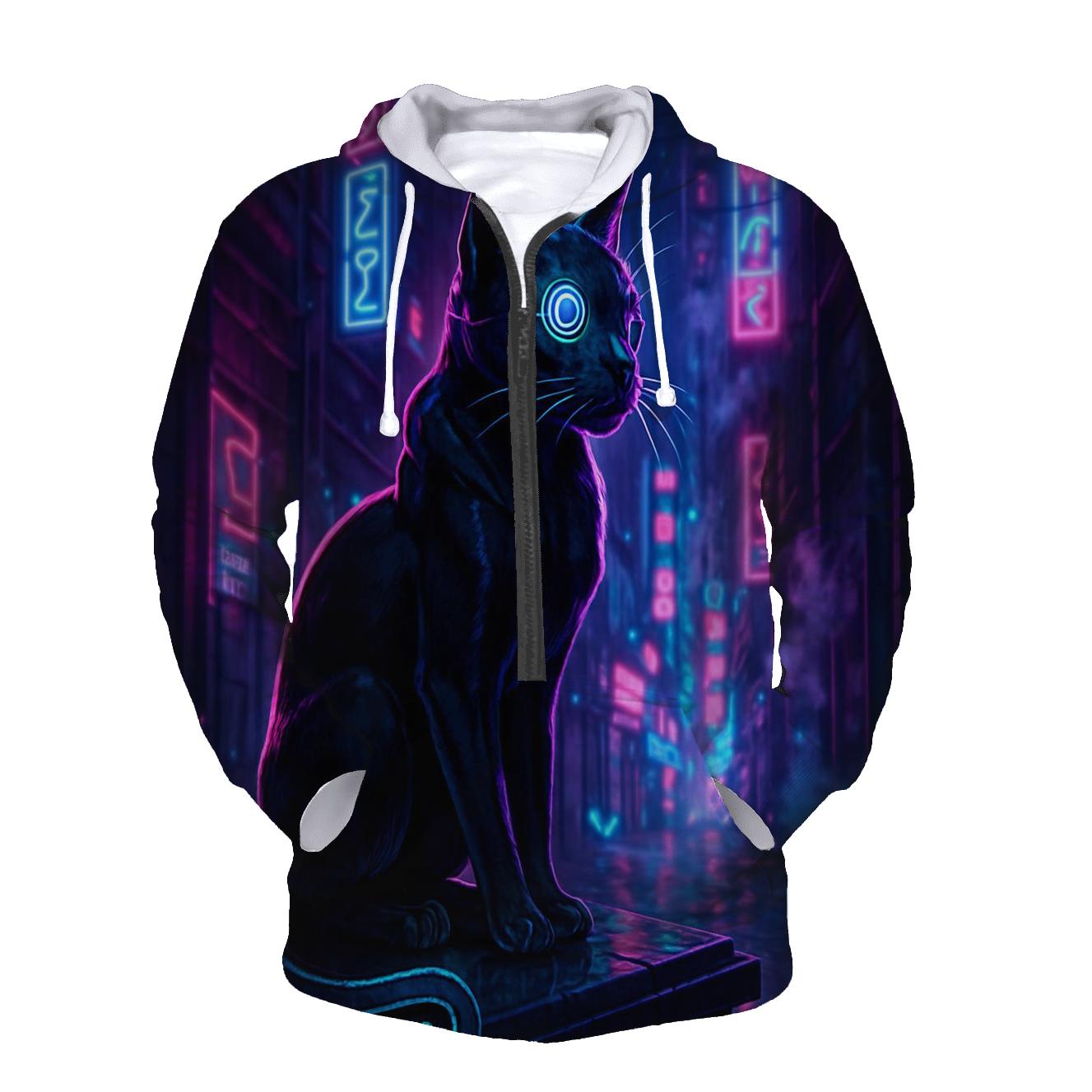 Neon Alley Guardian printed hoodies