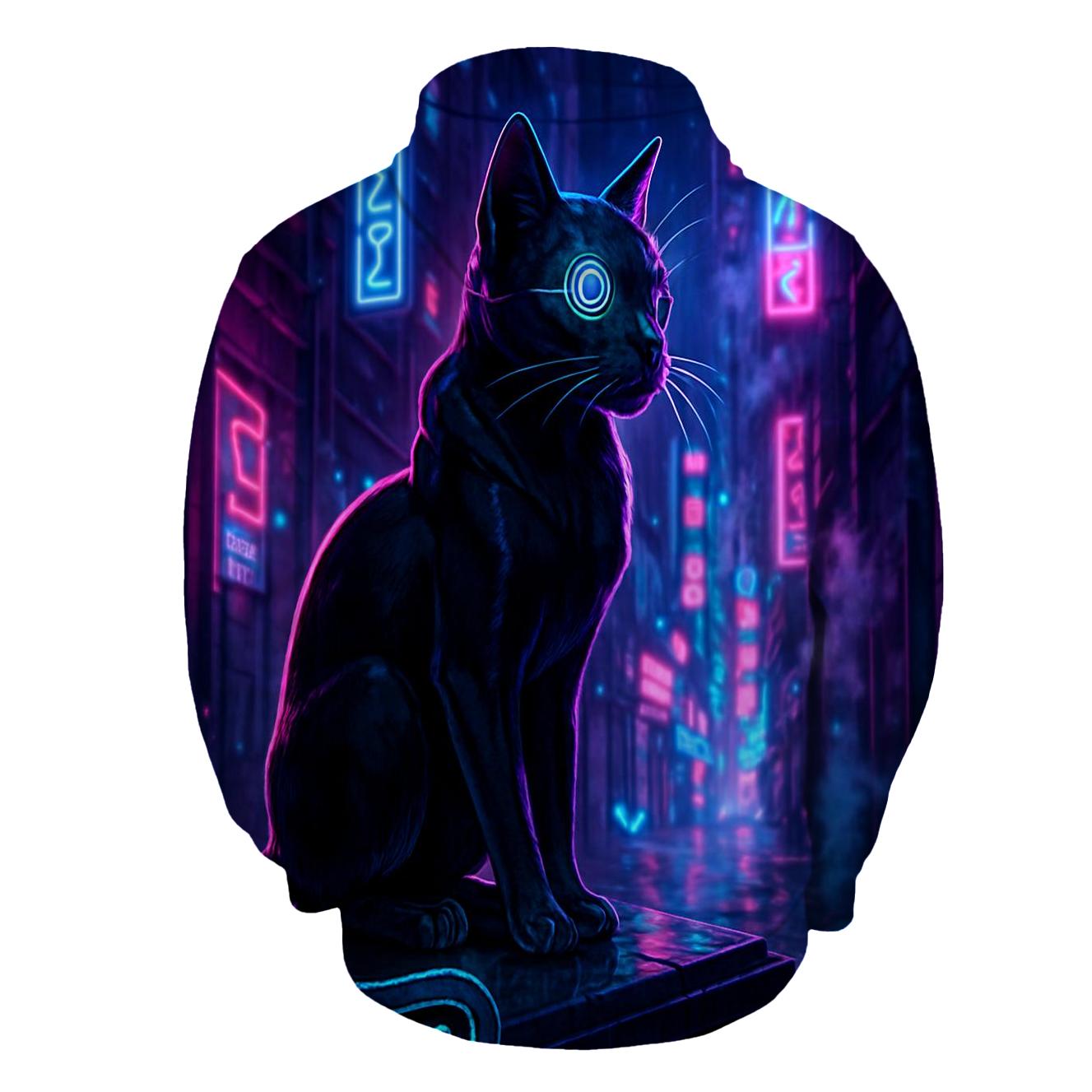 Neon Alley Guardian printed hoodies