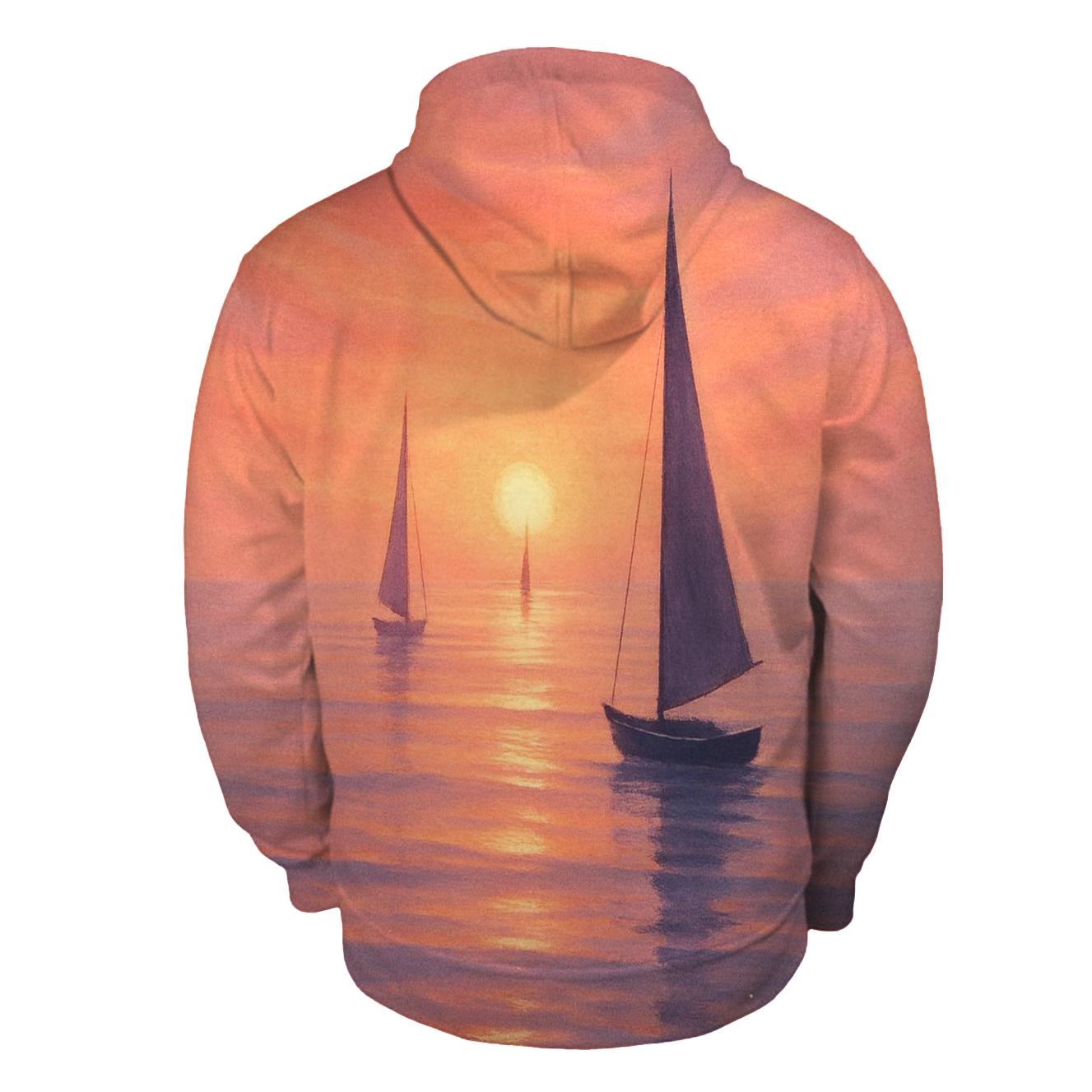 Crimson Harbor Dusk hoodies fashion