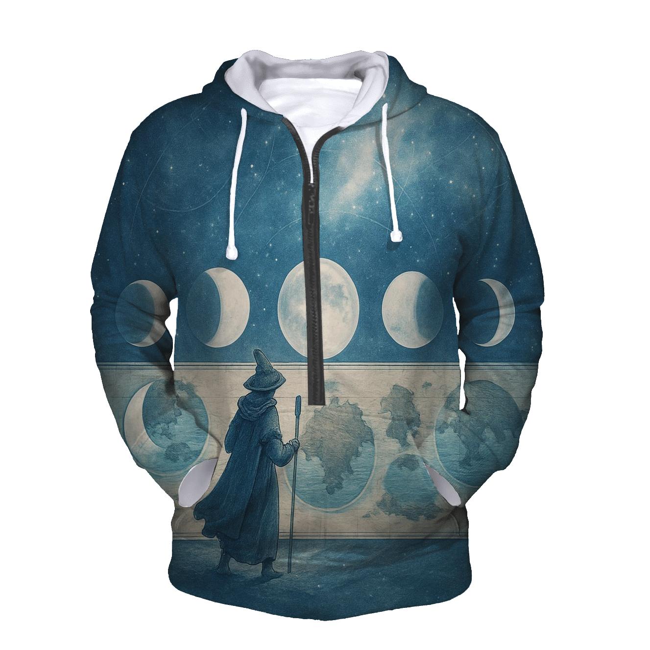 Moonphase Atlas graphic hoodies