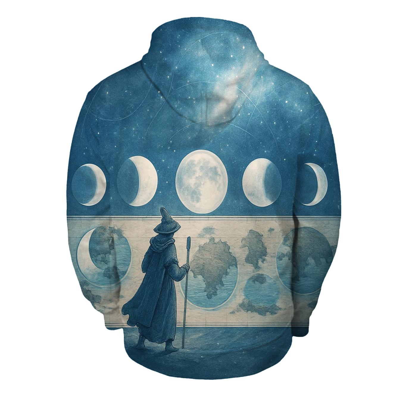 Moonphase Atlas graphic hoodies