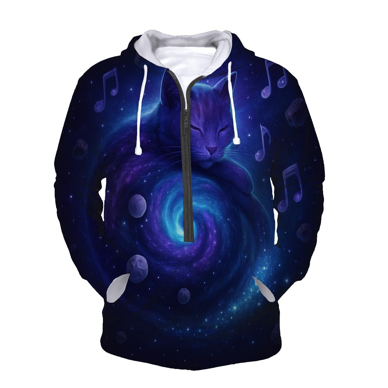 Cosmic Nebula Kitty custom hoodies