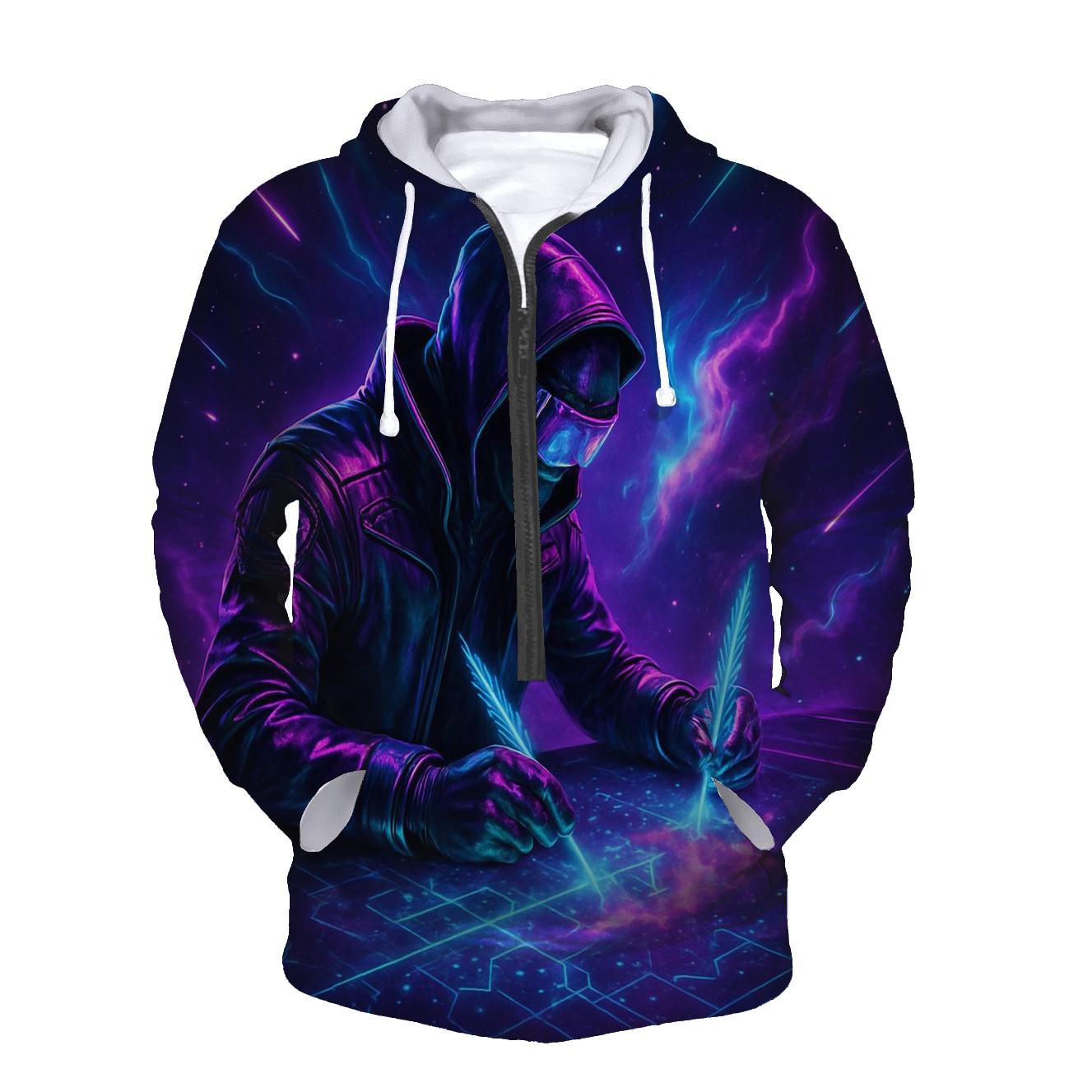 Neon Aurora Cartographer hoodie styles