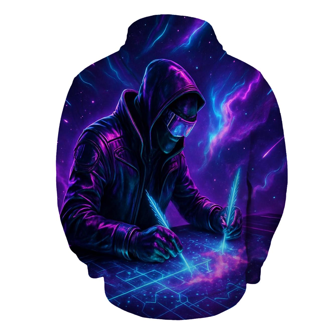 Neon Aurora Cartographer hoodie styles