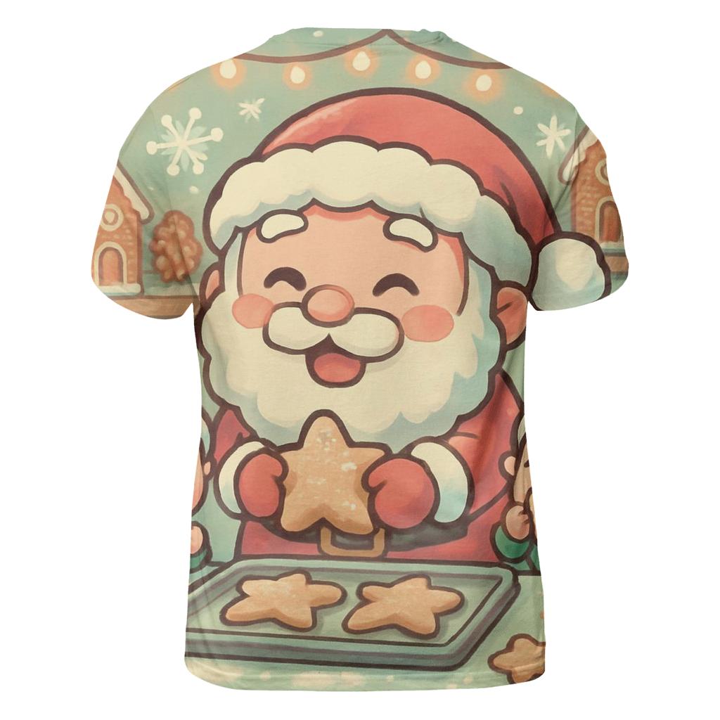 Chibi Cookie Chef Santa unique graphic print tees