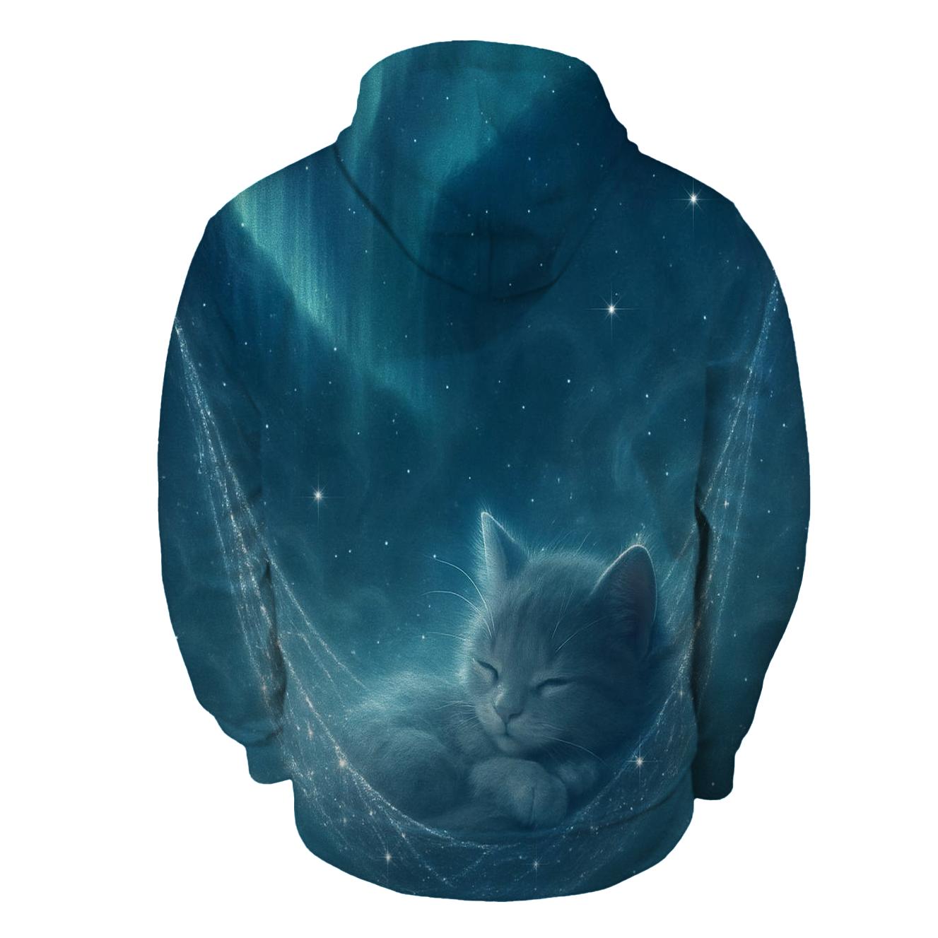 Aurora Nap Feline pullover hoodies