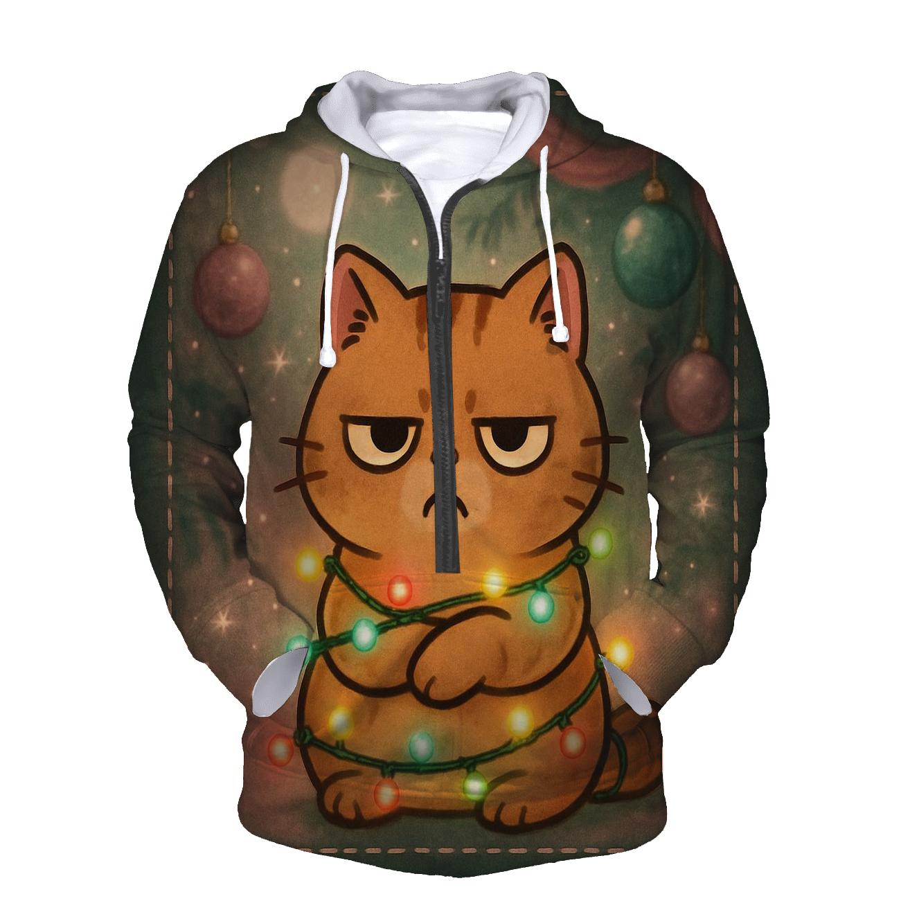 Grumpy Cat Tangled Lights designer hoodies