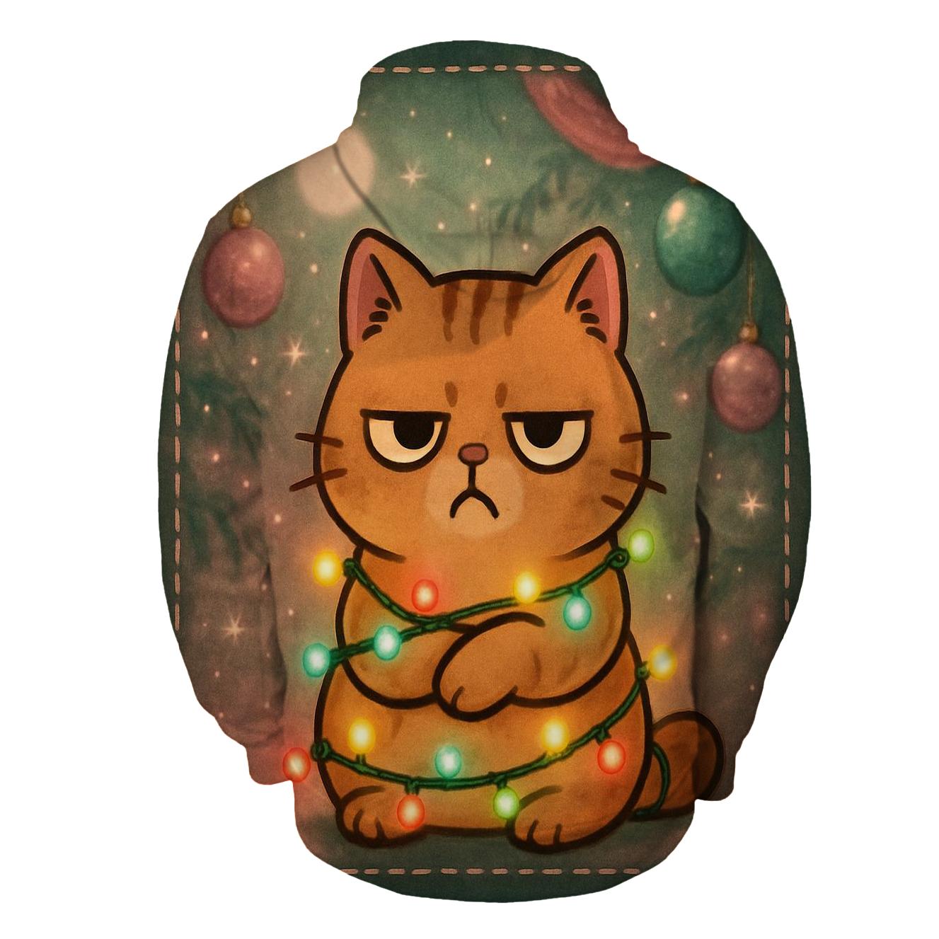 Grumpy Cat Tangled Lights designer hoodies