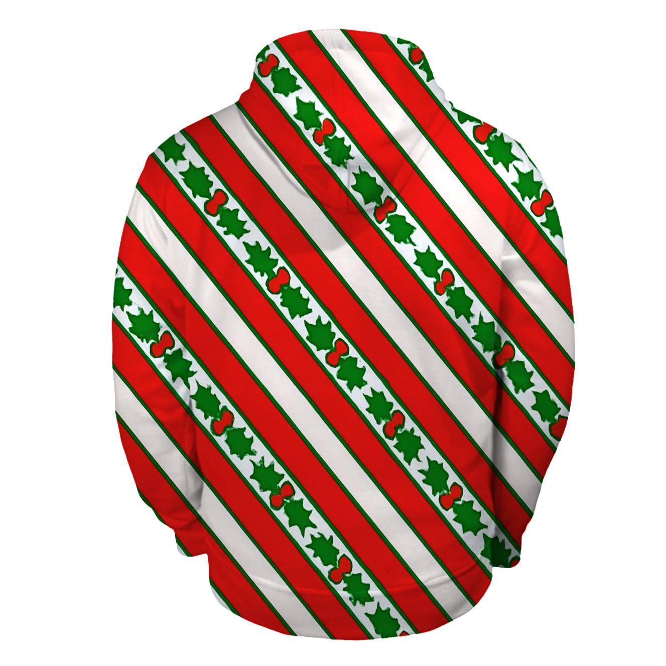 Candy Cane Stripe Chevron On White Background lightweight hoodies