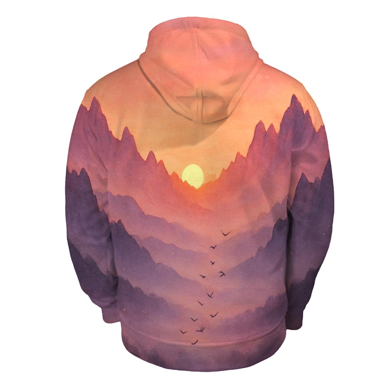Velvet Cliffside Reverie premium hoodies