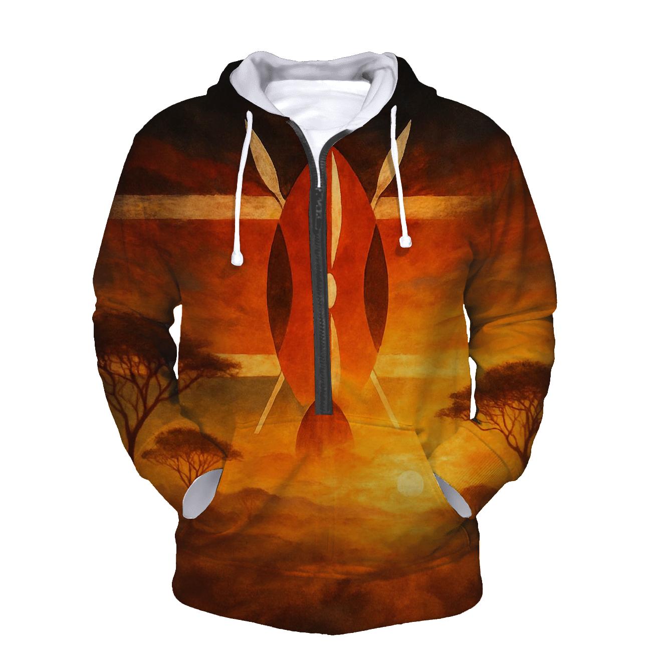 KenyaSavannaSilhouette custom hoodies