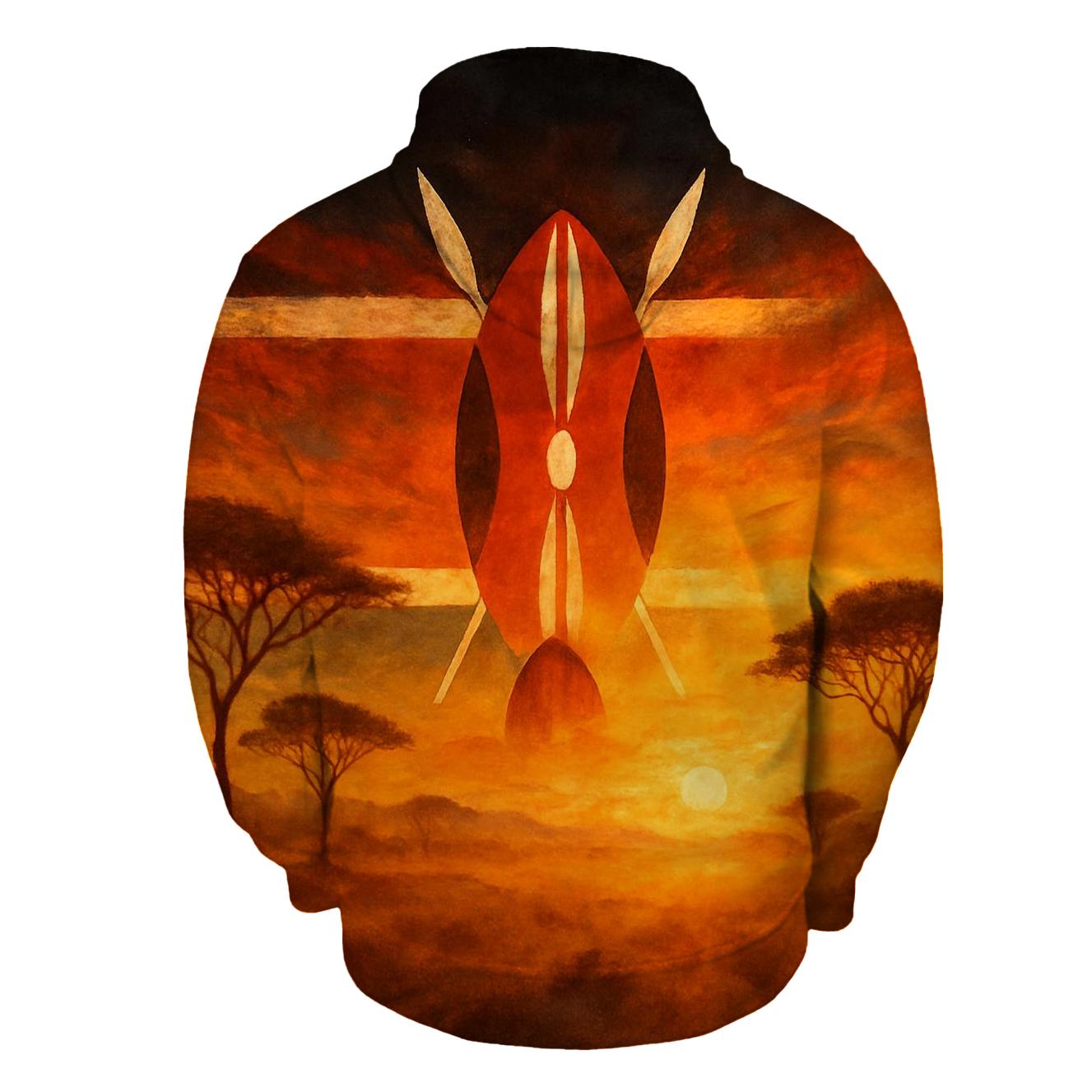 KenyaSavannaSilhouette custom hoodies