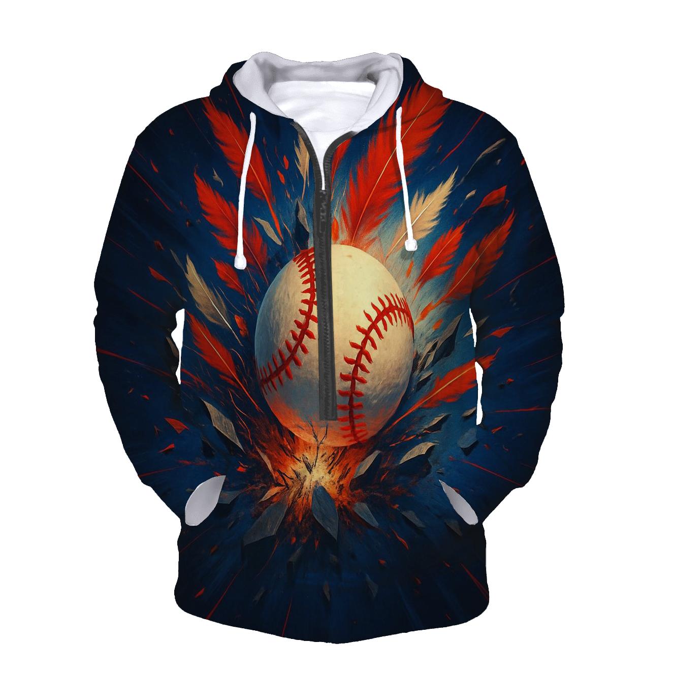 Feather Storm With Blue Jays designer hoodies
