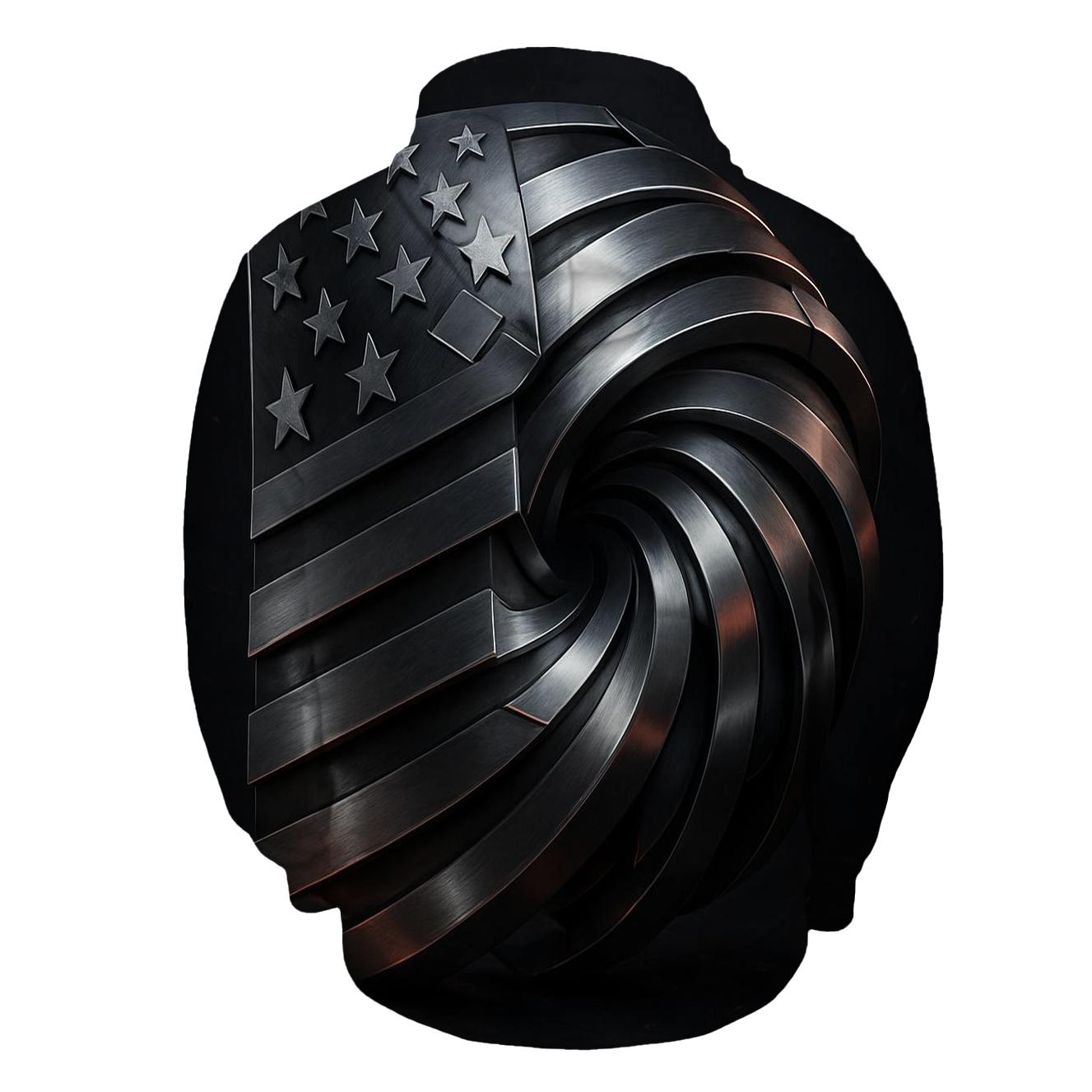 Metallic Stripes Engine hoodie styles
