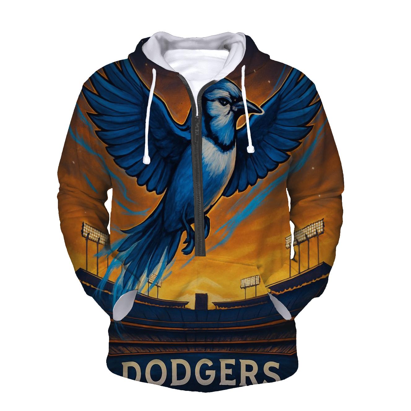 Dove Over Dodger Field graphic hoodies