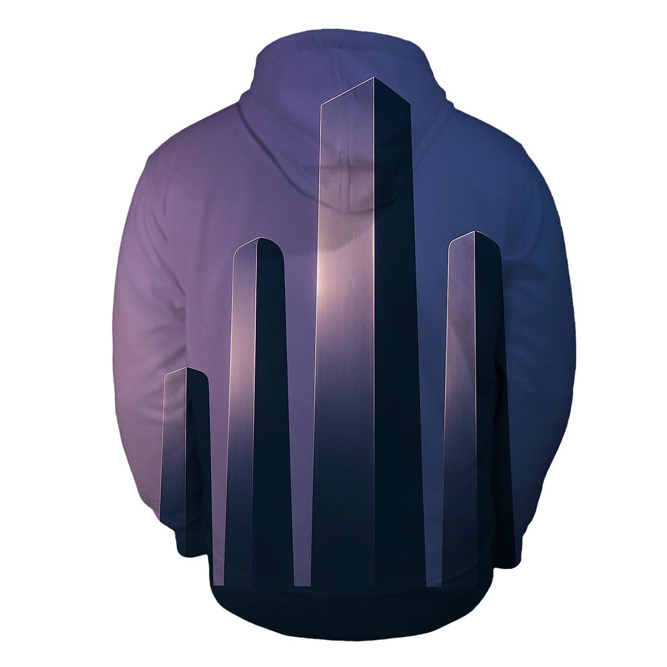 Slate Horizon Monoliths printed hoodies