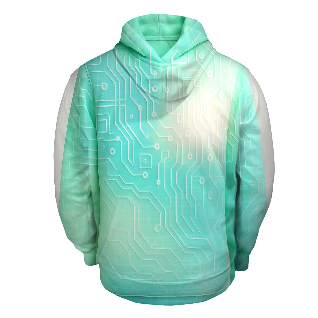Mint Mirage Circuit designer hoodies