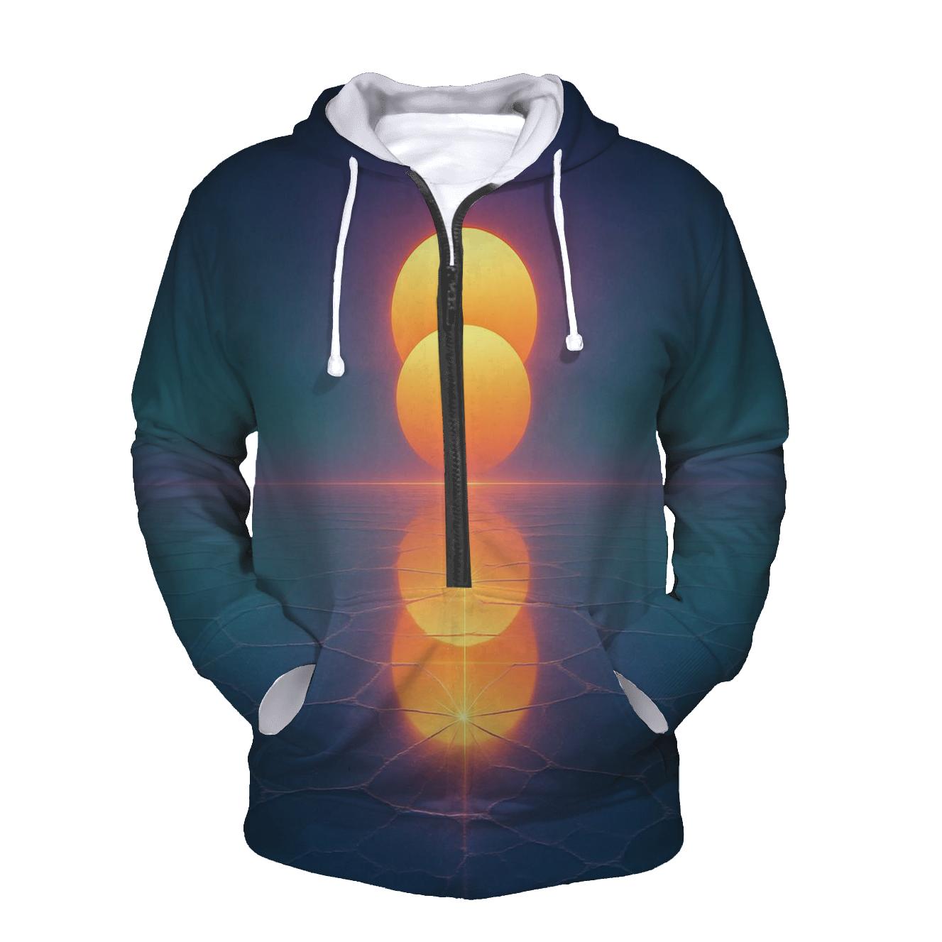 Twin Suns Over Glassplain heavyweight hoodies