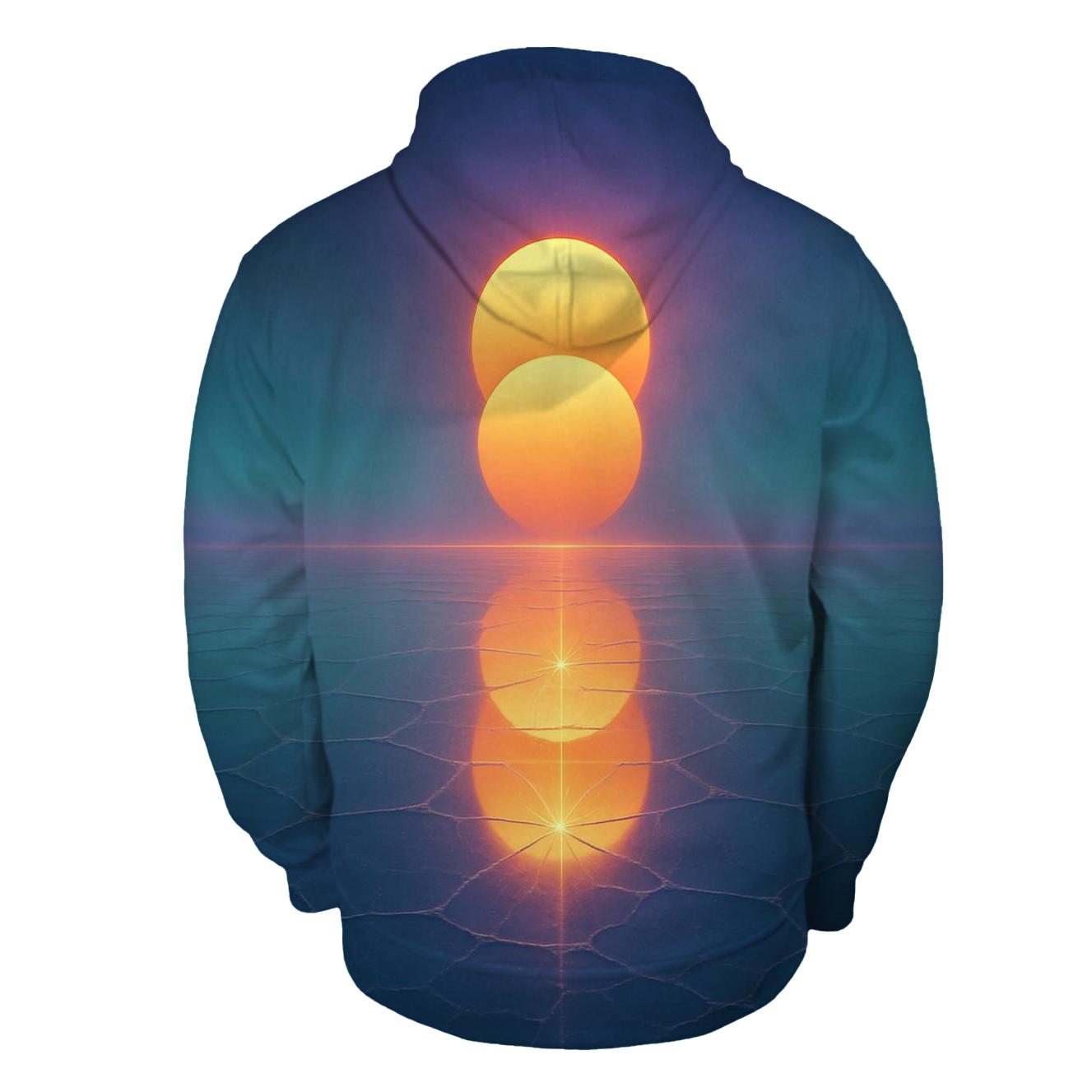 Twin Suns Over Glassplain heavyweight hoodies