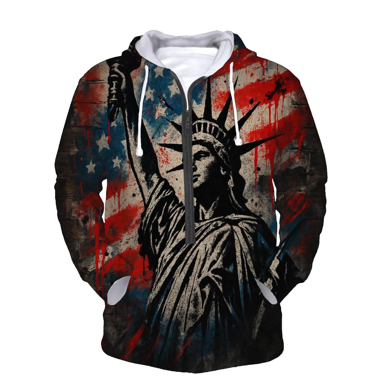 Graffiti Liberty Pulse pullover hoodies