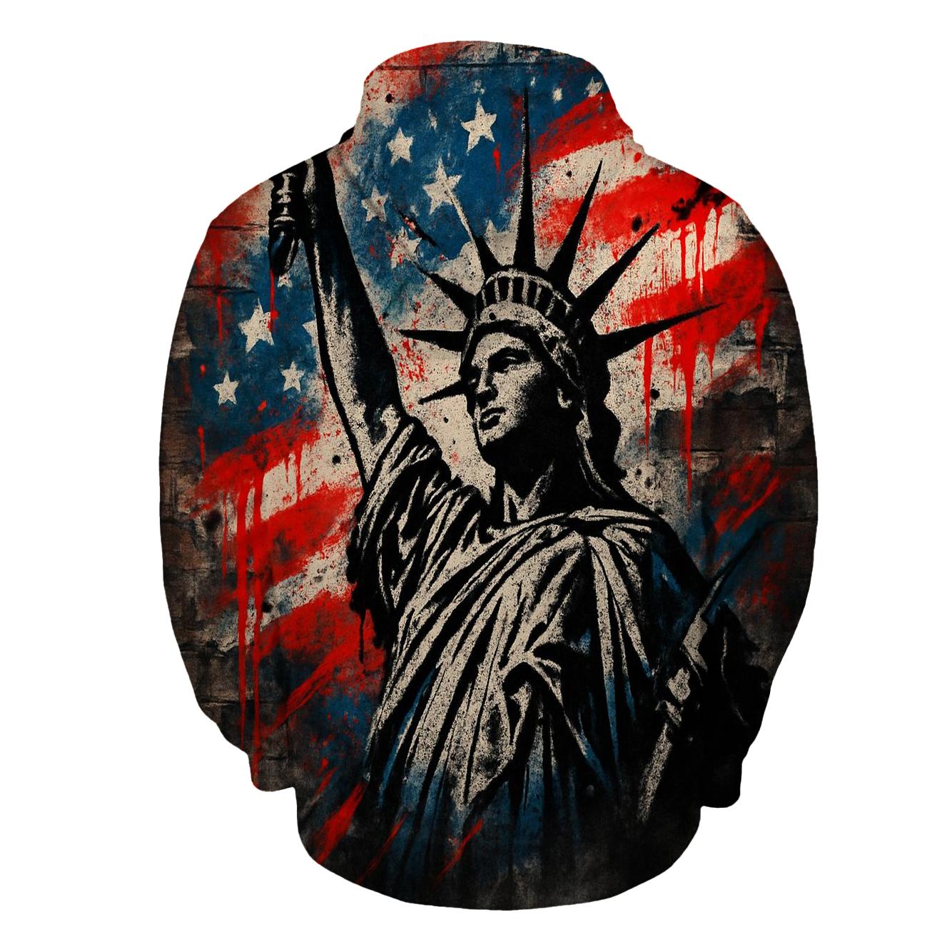 Graffiti Liberty Pulse pullover hoodies