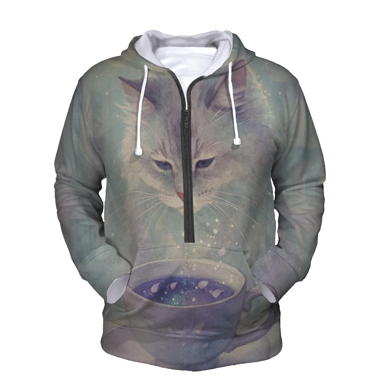 Tea Leaf Oracle Cat premium hoodies
