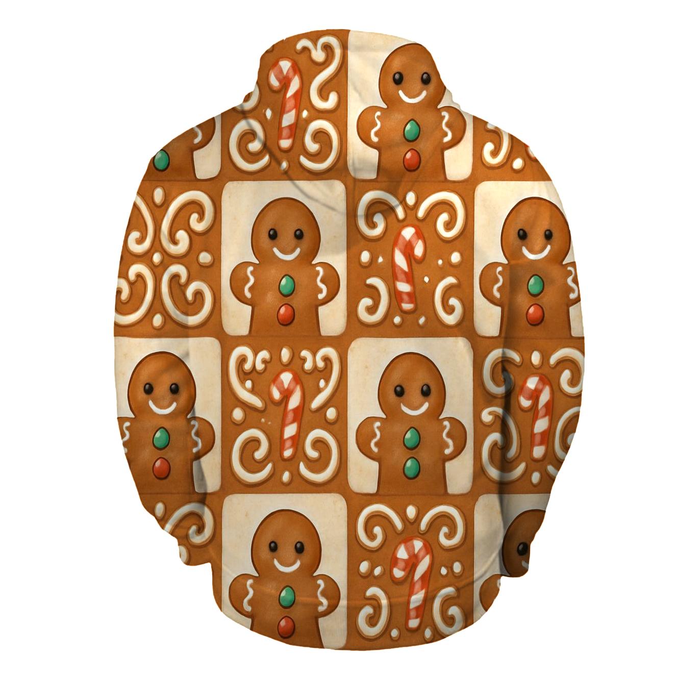 Gingerbread Man Tile On Cream Background hoodie trends