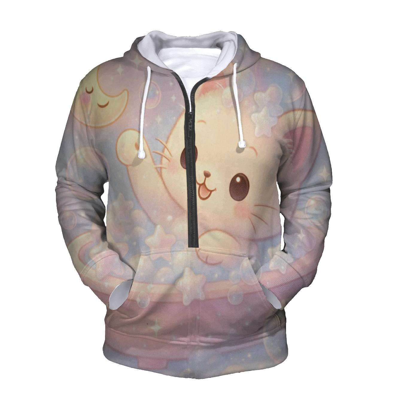 Bubble Bath Star Kitten zip-up hoodies