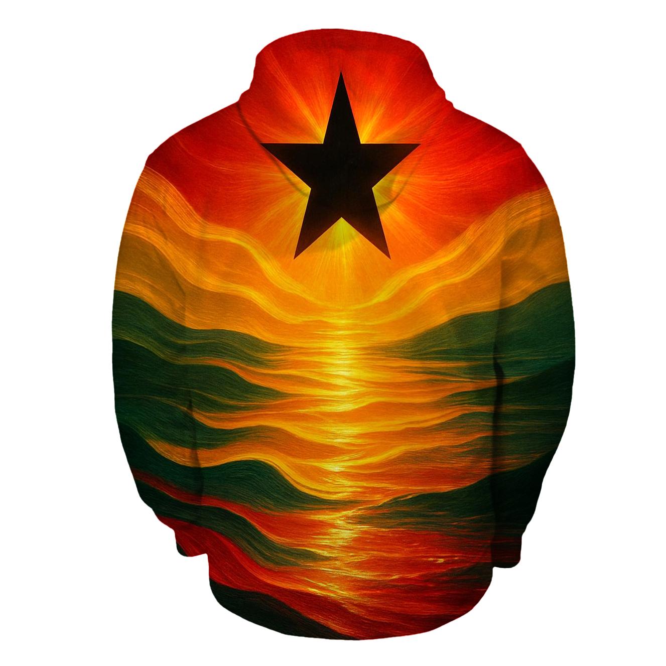 GhanaCoastalPulse embroidered hoodies