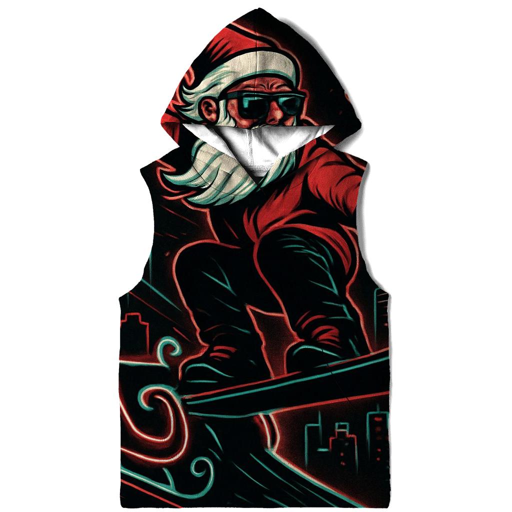 Streetwise Sleigh Rider Santa embroidered hoodies