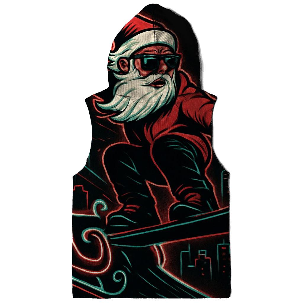 Streetwise Sleigh Rider Santa embroidered hoodies