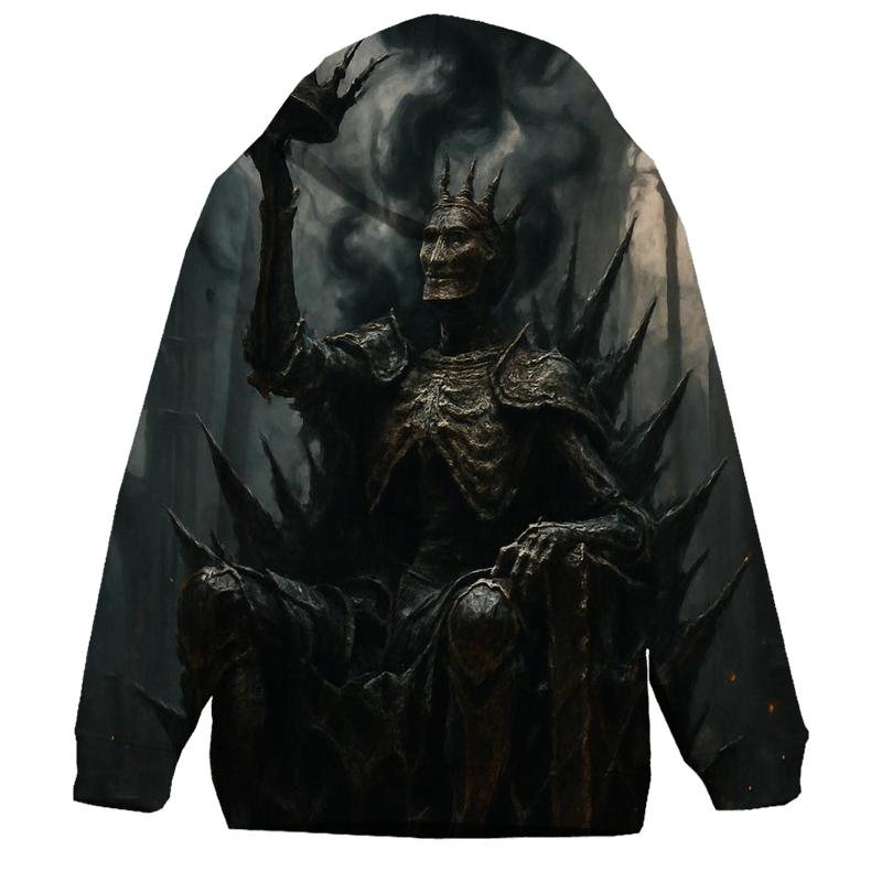 Ashen Throne Of The Skeleton King designer hoodies