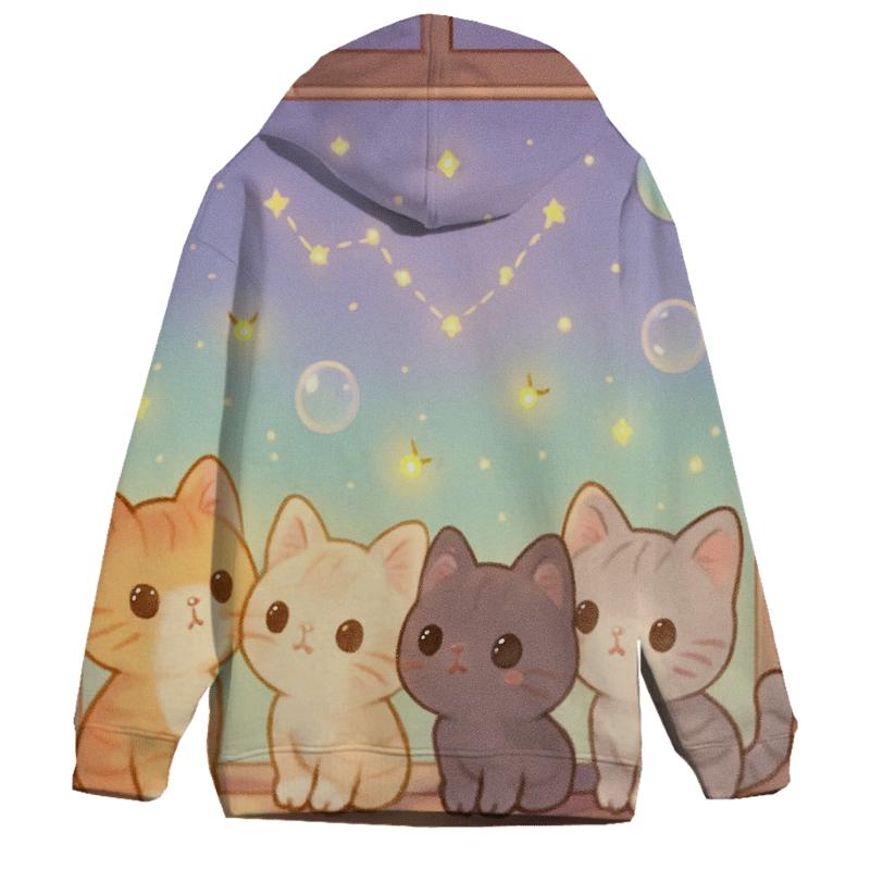 Stargazer Window Kittens hoodie styles