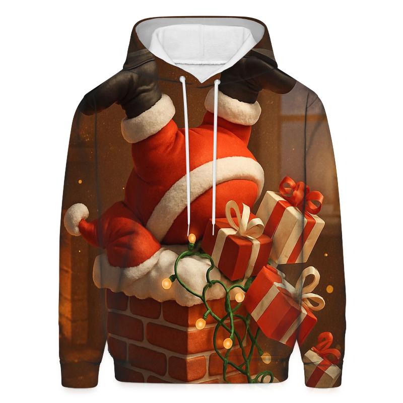 Santas Chimney Tumble hoodie designs