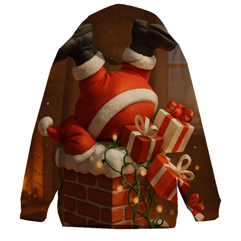 Santas Chimney Tumble hoodie designs