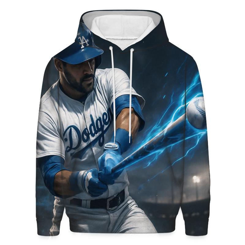 Blue Lightning Swing zip-up hoodies