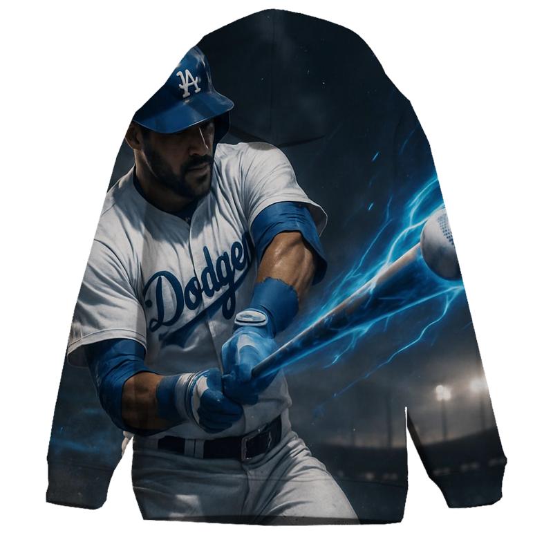 Blue Lightning Swing zip-up hoodies