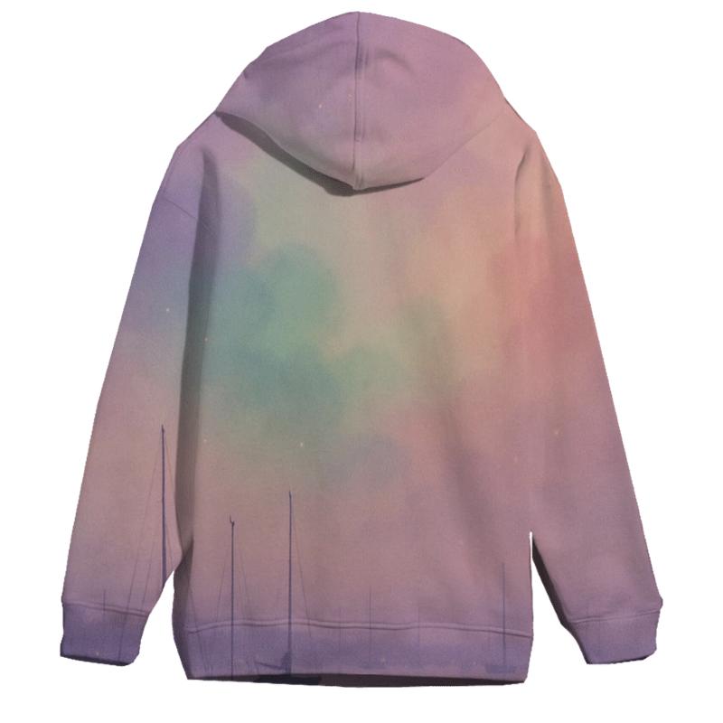 Pastel Veil Harbor custom hoodies