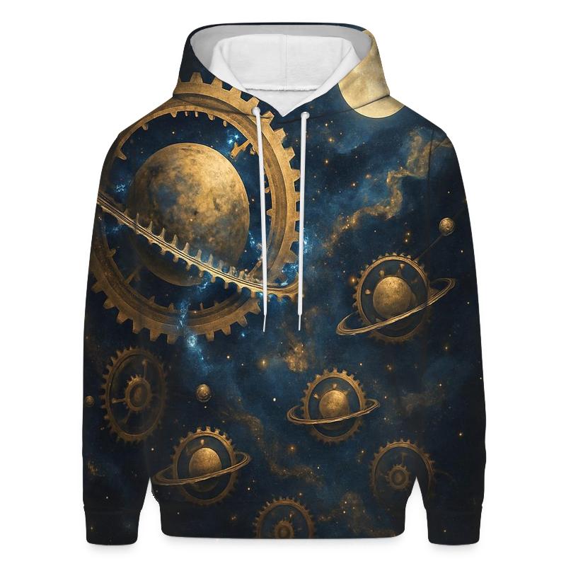 Clockwork Nebula embroidered hoodies