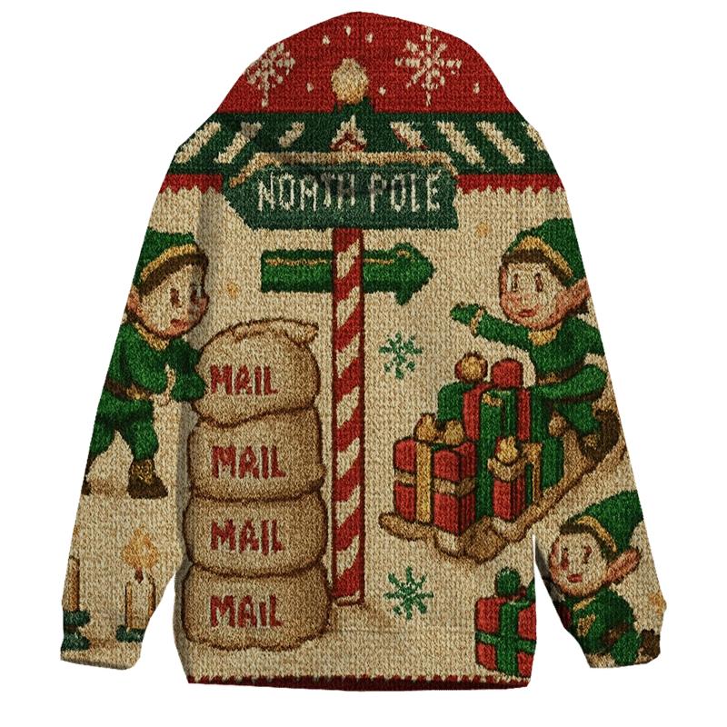 North Pole Mailroom Chaos custom hoodies