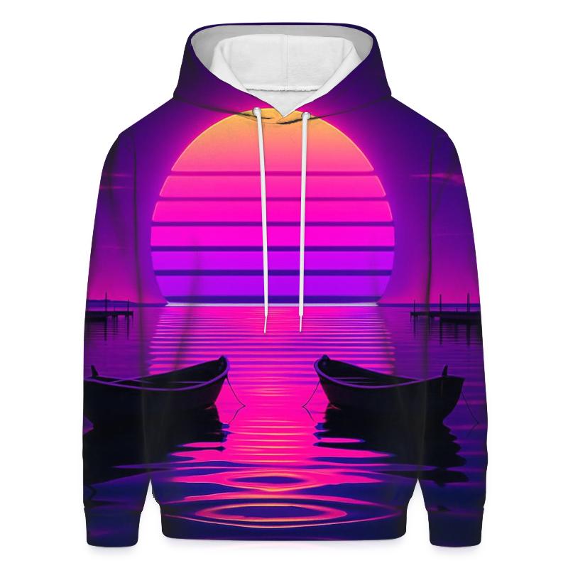 Neon Sail Reflection hoodie designs
