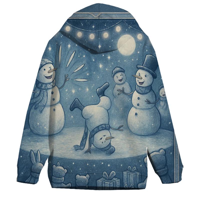 Snowman Talent Show lightweight hoodies