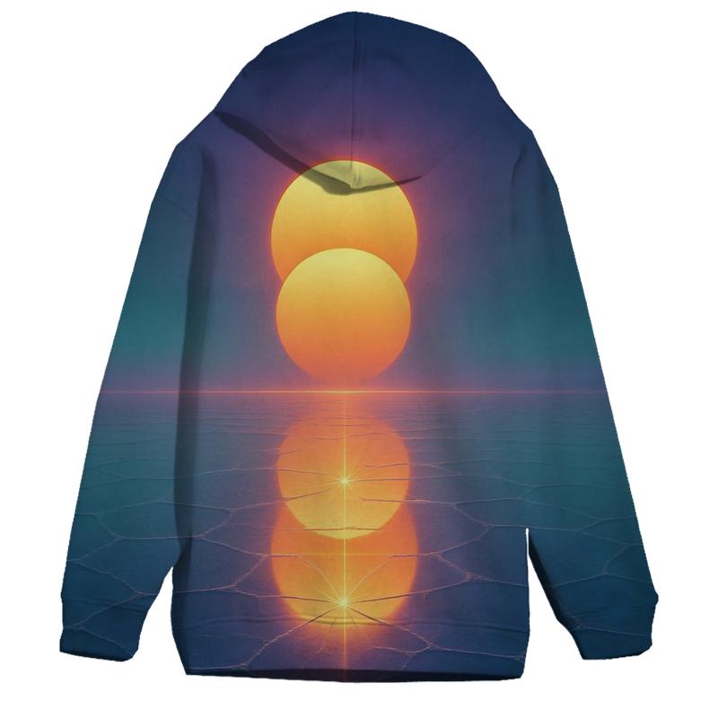 Twin Suns Over Glassplain custom hoodies