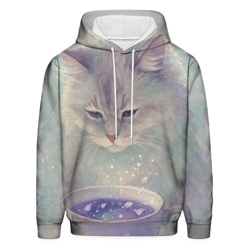 Tea Leaf Oracle Cat graphic hoodies