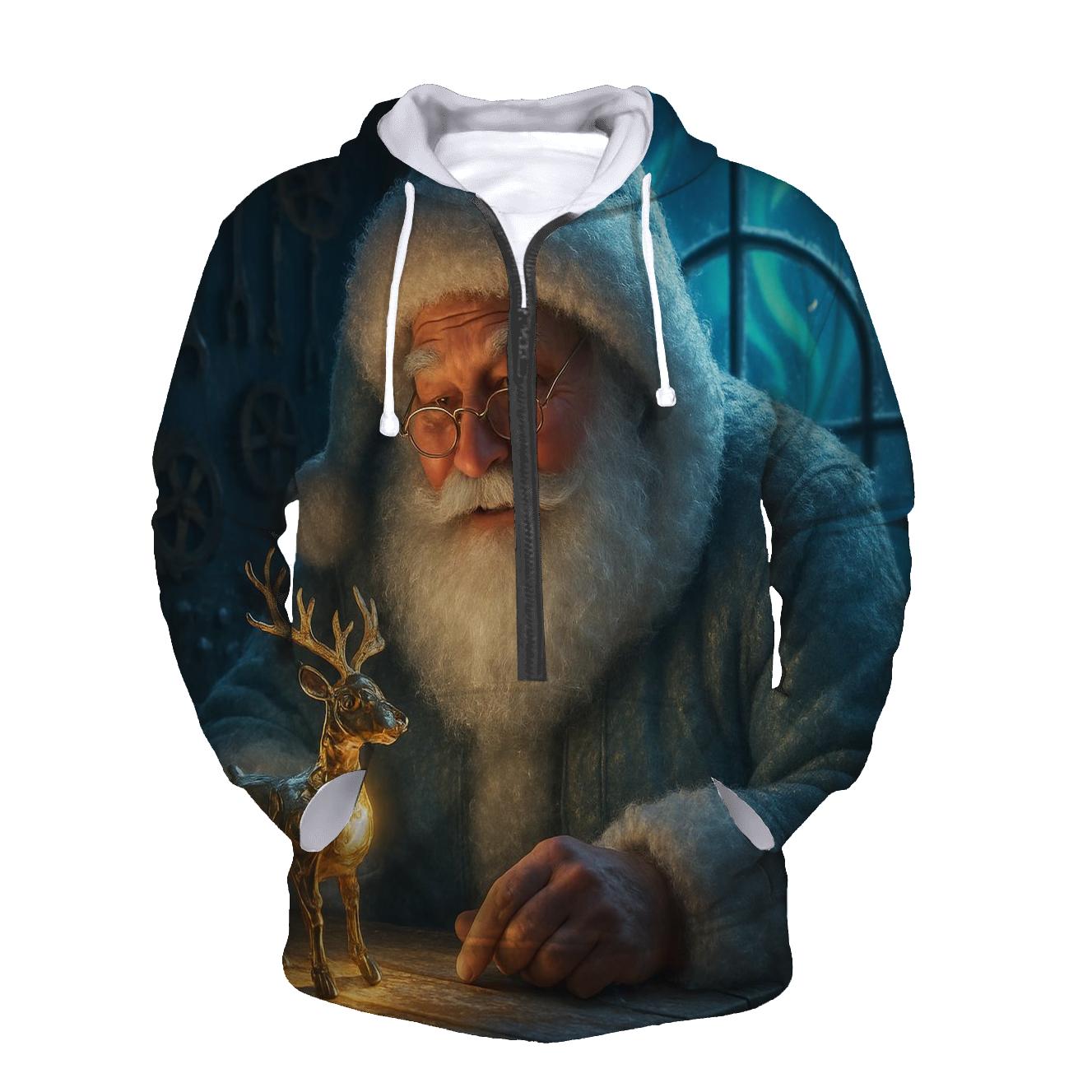 Aurora Workshop Santa printed hoodies