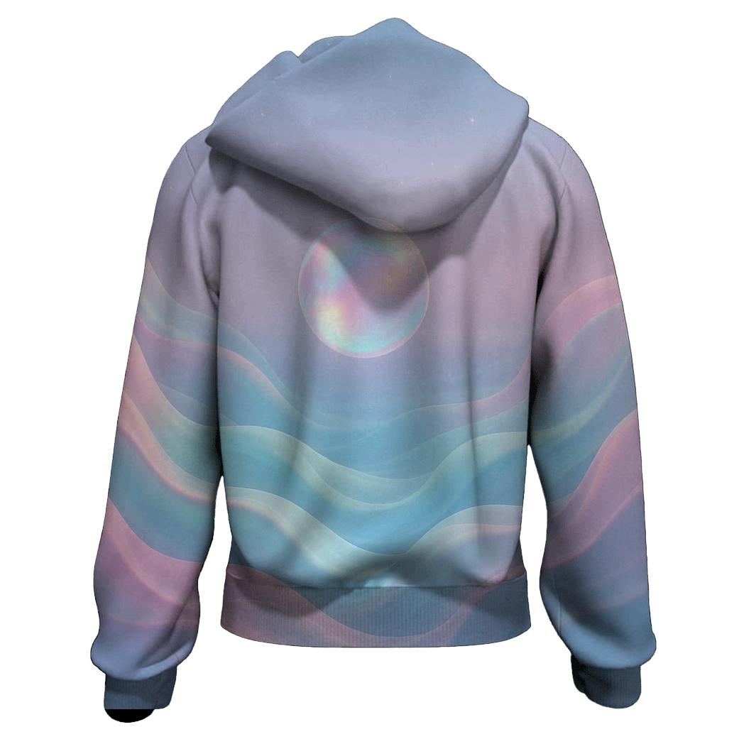 Aurora Ripple embroidered hoodies