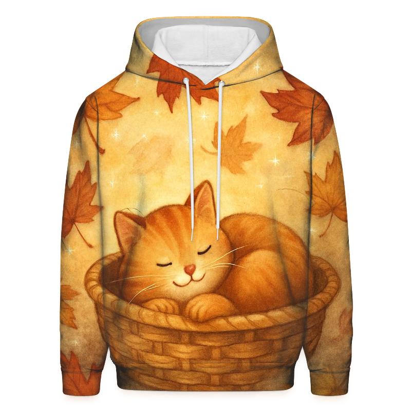 Maple Leaf Dream Cat premium hoodies