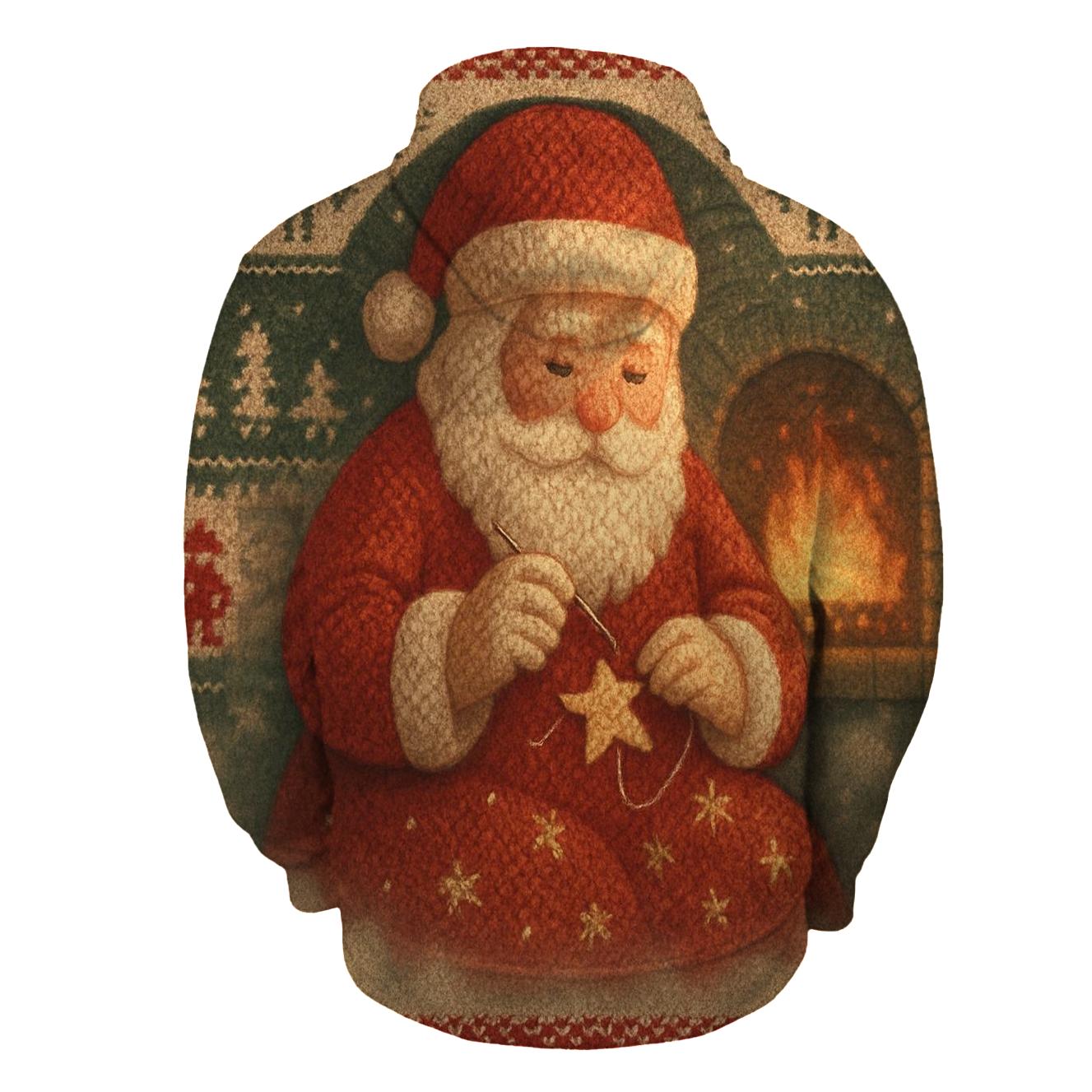 Patchwork Knitted Santa hoodie designs