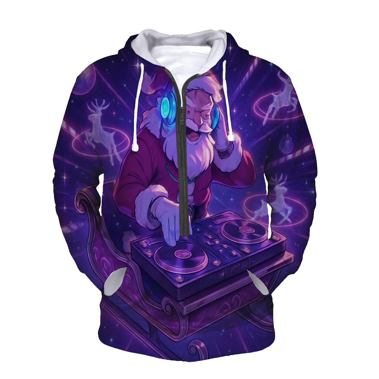 Galactic DJ Santa hoodies fashion